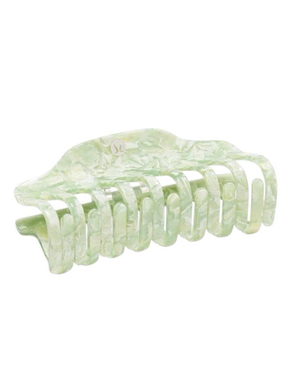 Lululemon Jumbo Claw Clip Willow Leaf/Matcha Magic - Picture 3 of 16
